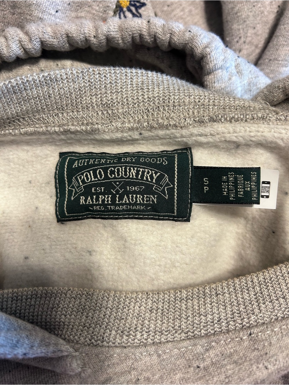 Ralph Lauren Polo Country Heather Gray Hoodie Sweatshirt